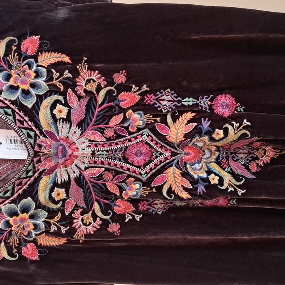 Johnny Was Iona Velvet Drape Top Size Large - Picture 2 of 11